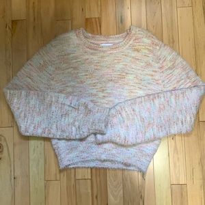 Cropped knit sweater